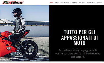 Sito web di accessori per moto