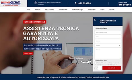 Sito web per assistenza caldaie e climatizzatori